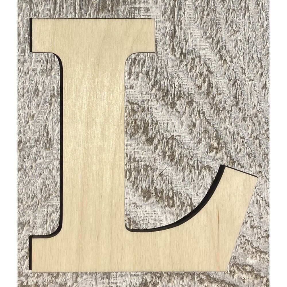 Wood Letter - 1/8" Plywood - 4" Tall - L - PL01-802L
